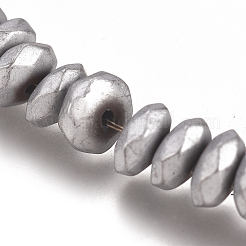 Fili di perle di ematite sintetica non magnetica con placcatura sotto vuoto pvd&nbsp;G-I276-09
