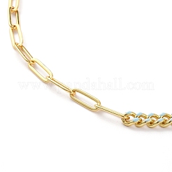 Collares con colgante de mano de hamsa de concha natural&nbsp;X-NJEW-JN03240-04