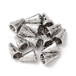 Tibetischen Stil Kegel-Legierung Perlenkappen&nbsp;TIBE-Q044-13P-RS