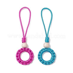 2 pz 2 colori poliestere e spandex cordone corda pendente decorazione&nbsp;HJEW-JM02759