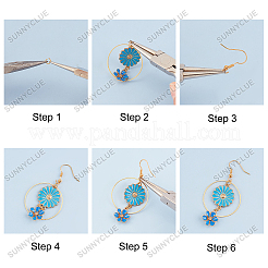 DIY baumeln Ohrring machen Kits&nbsp;DIY-SC0013-95