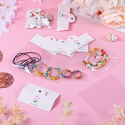 100 Stück faltbare Papier-Hängekopfzeile mit Blumendruck&nbsp;CDIS-TA0001-26