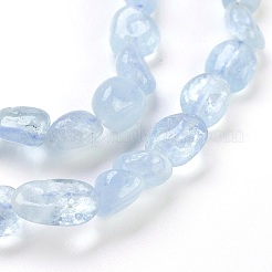 Natürliche Aquamarin Perlen Stränge&nbsp;G-F575-11