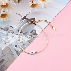 Bracelets en perles de verre imitation jade&nbsp;BJEW-JB05987-03