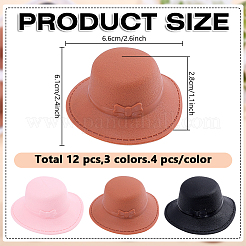 2 chapeau bibi en PVC pour la création de poupées et la décoration (accessoires)&nbsp;DIY-GO0003-25