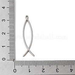 Anlaufgeschützte Anhänger aus 304er Edelstahl&nbsp;FIND-Z025-01P