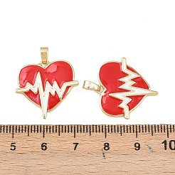 Ciondoli smaltato in ottone&nbsp;KK-C248-13G