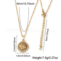 Collares colgantes de latón con mal de ojo&nbsp;JK0214