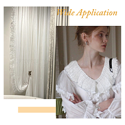 Ruban de dentelle plissée en polyester de 5 mètre&nbsp;OCOR-FH0001-33A
