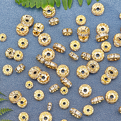 150 Stück Strass-Abstandshalterperlen aus Messing in 3 Stilen&nbsp;RB-NB0001-20-NF