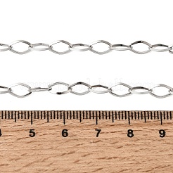 4.5 mm 201 Edelstahl-Rhombus-Gliederketten für Unisex&nbsp;NJEW-K302-12P