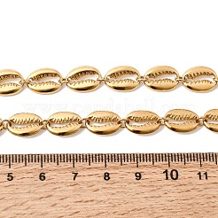 Halsketten aus 304 Edelstahl in Muschelform mit Meeresstrand-Motiv für Damen&nbsp;STAS-H258-01G
