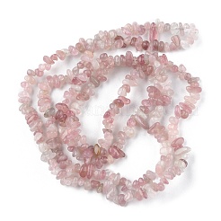 Natürlichen Rosenquarz Perlen Stränge&nbsp;G-G0003-B05