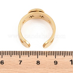 Componenti per anello a polsino aperto in acciaio inossidabile 304 a stella cava&nbsp;STAS-F366-07A-G