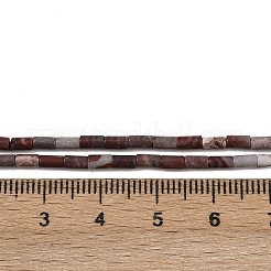 Natürliche rote Regenbogenjaspis-Perlenstränge&nbsp;G-M389-21