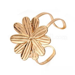 Bracelets manchettes en alliage et fer pour femmes&nbsp;BJEW-F501-01A-KCG