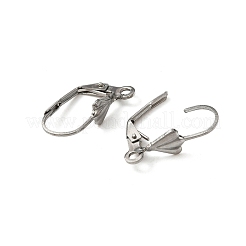 Ohrringbeschläge aus chirurgischem Edelstahl 316 mit Klapphebel&nbsp;STAS-WH0022-70