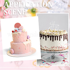 18 pièce de 9 styles de décorations pour gâteaux d'anniversaire&nbsp;AJEW-SP0001-83C