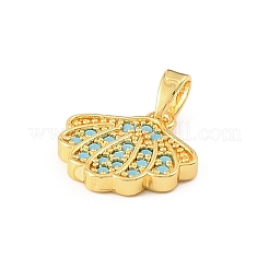 Anhänger aus Messing und Strass im Ozean-Stil&nbsp;RB-CBA4B36-04G-08