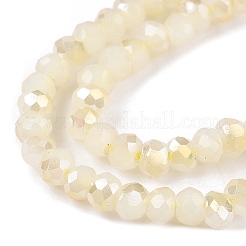 Chapelets de perles en verre électroplaqué&nbsp;EGLA-T021-03M