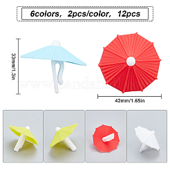 Silikon Weinglas Charms Sets&nbsp;AJEW-WH0223-21