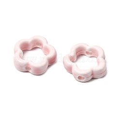 Cadre à perles en porcelaine émaillée creuse à motif floral&nbsp;PORC-A034-09D