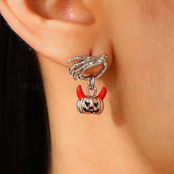 Aretes de aleación de esmalte&nbsp;PW-WG0AEA6-01