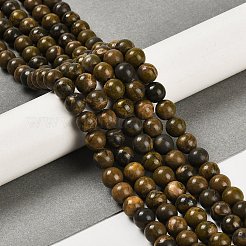 Fili di perle di diaspro naturale calabrone&nbsp;G-G053-A01-01