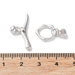 925 chiusura ad ginocchiera in argento sterling rodiato&nbsp;STER-P050-02P