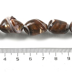 Fili di perline di conchiglia trochus naturali tinti&nbsp;BSHE-Z006-02E