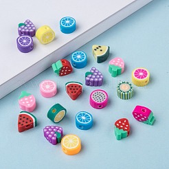 Handgemachten Fimo-Früchte Thema Perlen&nbsp;X-CLAY-Q215-01