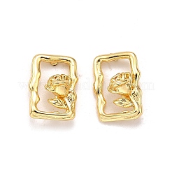 Clous d'oreilles en laiton&nbsp;EJEW-G432-01G