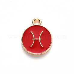 Pendentifs d'émail en alliage&nbsp;ENAM-S124-01B-07H