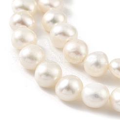Fili di perle di perle d'acqua dolce coltivate naturali&nbsp;PEAR-A006-08G