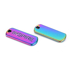 Regenbogenfarbene Legierungsanhänger&nbsp;PALLOY-S180-233-NR