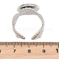 Componenti dell'anello del bracciale in acciaio inossidabile 304 a forma di conchiglia&nbsp;SA-CBA098D-03P-D