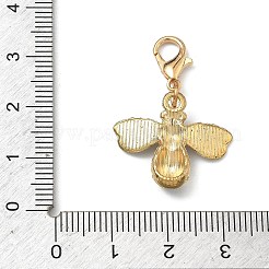 Biene Legierung Emaille Anhänger Dekorationen&nbsp;HJEW-PH01427-02