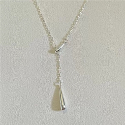 925 collier lariat en argent sterling en forme de larme&nbsp;FS-WG7BCFA-02