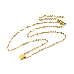 Collane con ciondolo a catena in acciaio inossidabile 304&nbsp;NJEW-Q347-02B