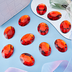 Acryl Strass Cabochons flach zurück&nbsp;DIY-GF0009-17A