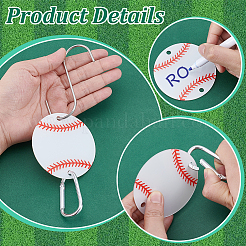 8 Stück Acryl-Sportball-Anschlussanhänger&nbsp;DIY-NB0014-46A