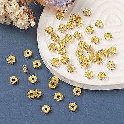 Messing Strass Zwischen perlen&nbsp;RB-YW0001-05B-01G