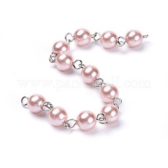 Cadenas de cuentas de perlas de vidrio teñido a mano&nbsp;AJEW-JB00487-04