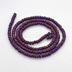 Electroplate non magnetici ematite sintetico fili di perline&nbsp;G-J208G-08