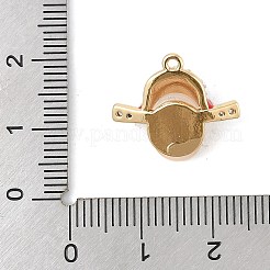 Colgante micropavé cubic zirconia de latón&nbsp;KK-R219-09G