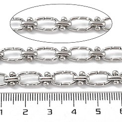 Chaînes à maillons ovales et noués texturées en acier inoxydable 304 résistant au ternissement&nbsp;CHS-B005-02P