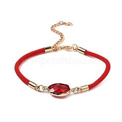 12 Stück Polyester-Armbänder in 12 Farben&nbsp;BJEW-P340-13C-G