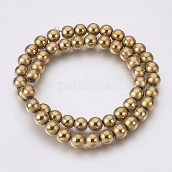 Electroplate non magnetici ematite sintetico fili di perline&nbsp;G-F585-C-8mm