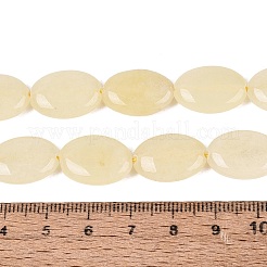 Teñidos naturales blancas abalorios de jade hebras&nbsp;G-N370-01A-17