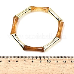 Stretcharmbänder aus beschichteten Harzperlen für Damen&nbsp;BJEW-P374-02G